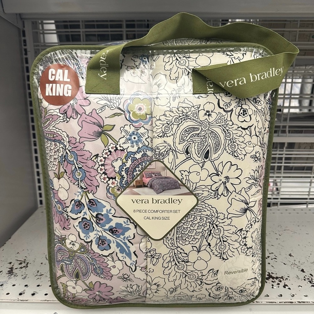 Vera Bradley Floral Paisley Comforter Set - Pink, Blue, Green, Cream